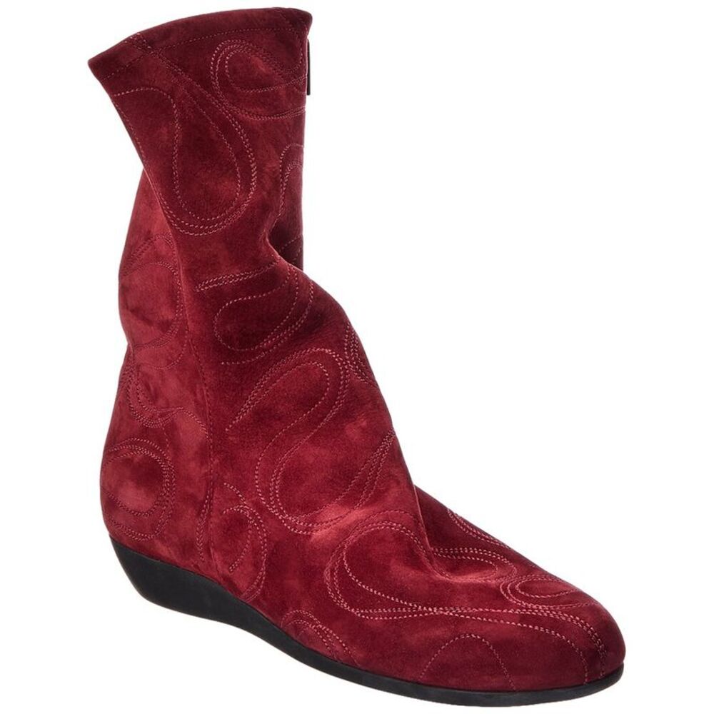 Arche Onypik Leather Boot, Red